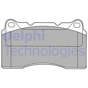 Sada brzdových platničiek kotúčovej brzdy DELPHI