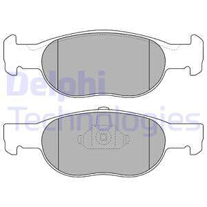 Sada brzdových platničiek kotúčovej brzdy DELPHI