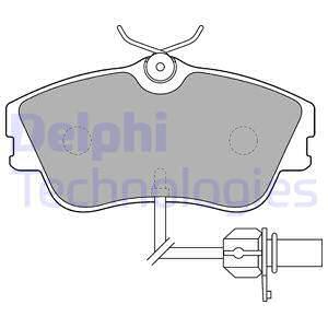 Sada brzdových platničiek kotúčovej brzdy DELPHI