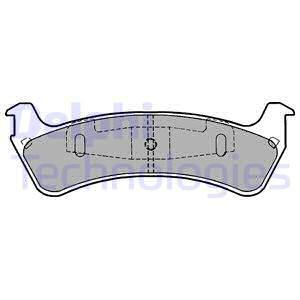 Sada brzdových platničiek kotúčovej brzdy DELPHI