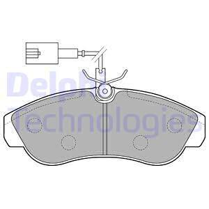 Sada brzdových platničiek kotúčovej brzdy DELPHI
