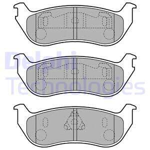 Sada brzdových platničiek kotúčovej brzdy DELPHI