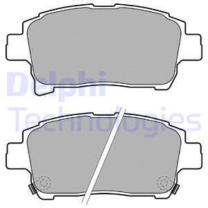 Sada brzdových platničiek kotúčovej brzdy DELPHI