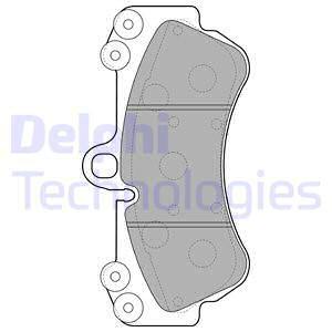 Sada brzdových platničiek kotúčovej brzdy DELPHI