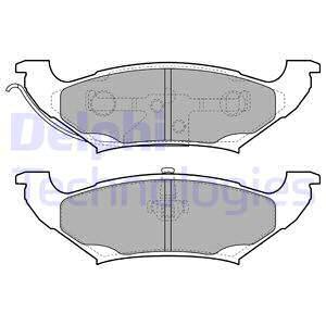 Sada brzdových platničiek kotúčovej brzdy DELPHI