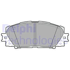 Sada brzdových platničiek kotúčovej brzdy DELPHI