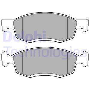 Sada brzdových platničiek kotúčovej brzdy DELPHI