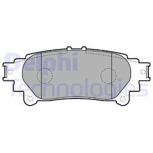 Sada brzdových platničiek kotúčovej brzdy DELPHI