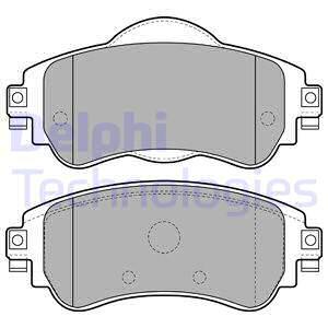 Sada brzdových platničiek kotúčovej brzdy DELPHI