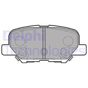 Sada brzdových platničiek kotúčovej brzdy DELPHI