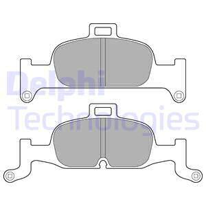 Sada brzdových platničiek kotúčovej brzdy DELPHI