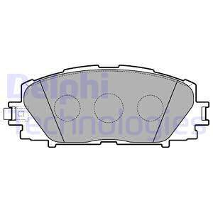 Sada brzdových platničiek kotúčovej brzdy DELPHI