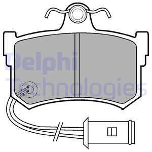 Sada brzdových platničiek kotúčovej brzdy DELPHI