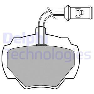 Sada brzdových platničiek kotúčovej brzdy DELPHI