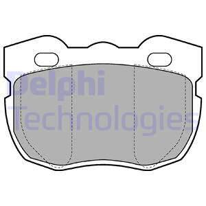Sada brzdových platničiek kotúčovej brzdy DELPHI