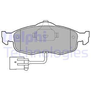 Sada brzdových platničiek kotúčovej brzdy DELPHI