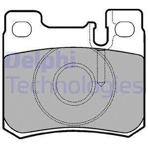 Sada brzdových platničiek kotúčovej brzdy DELPHI