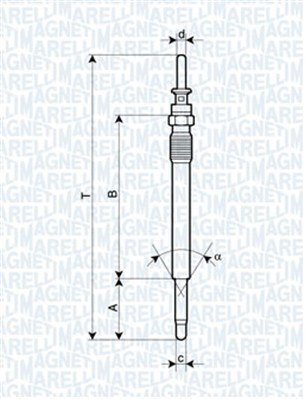 żeraviaca sviečka MAGNETI MARELLI