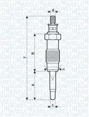 żeraviaca sviečka MAGNETI MARELLI