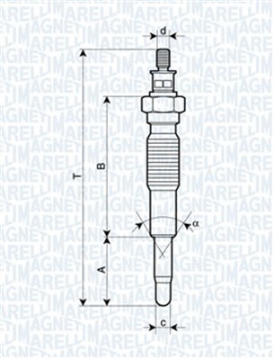 żeraviaca sviečka MAGNETI MARELLI