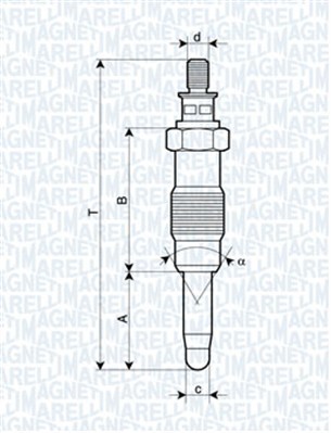 żeraviaca sviečka MAGNETI MARELLI