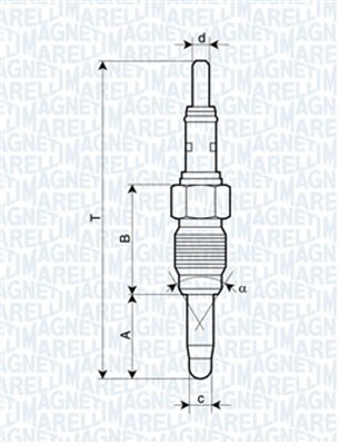 żeraviaca sviečka MAGNETI MARELLI