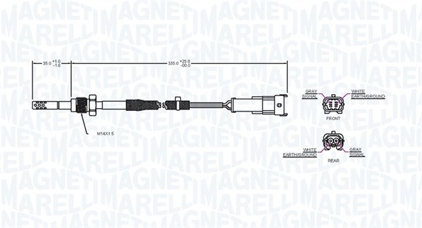 Snímač teploty výfukových plynov MAGNETI MARELLI