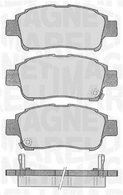 Sada brzdových platničiek kotúčovej brzdy MAGNETI MARELLI
