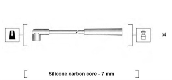 Sada zapaľovacích káblov MAGNETI MARELLI