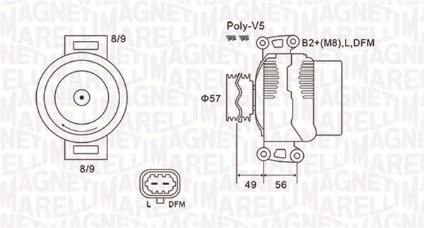 Alternátor MAGNETI MARELLI