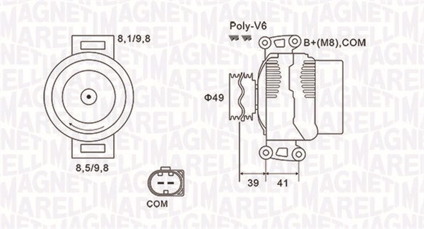 Alternátor MAGNETI MARELLI