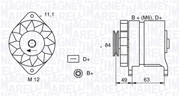 Alternátor MAGNETI MARELLI