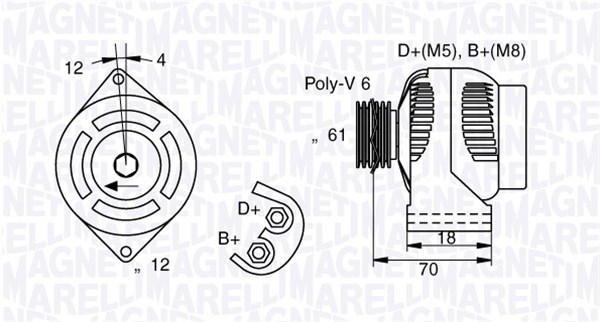 Alternátor MAGNETI MARELLI