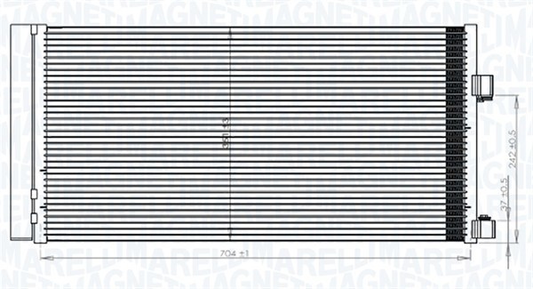 Kondenzátor klimatizácie MAGNETI MARELLI