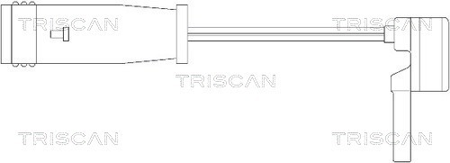 Výstrażný kontakt opotrebenia brzdového oblożenia TRISCAN