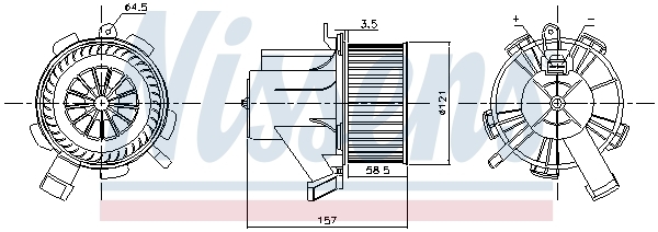 Vnútorný ventilátor NISSENS