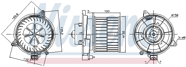 Vnútorný ventilátor NISSENS