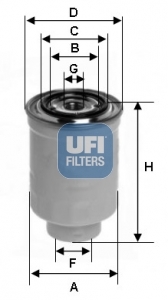 Palivový filter UFI