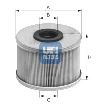 Palivový filter UFI