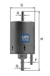 Palivový filter UFI