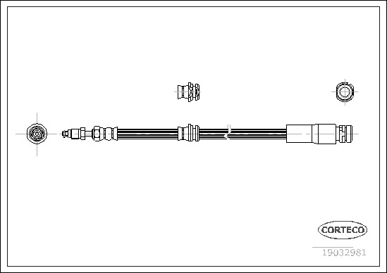 Brzdová hadica CORTECO