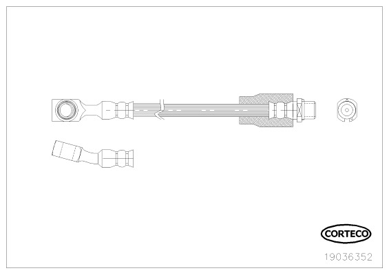 Brzdová hadica CORTECO