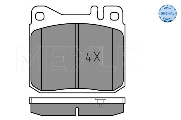 Sada brzdových platničiek kotúčovej brzdy MEYLE