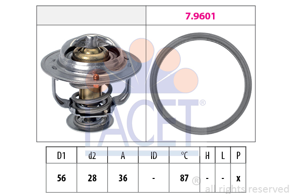 Termostat chladenia FACET