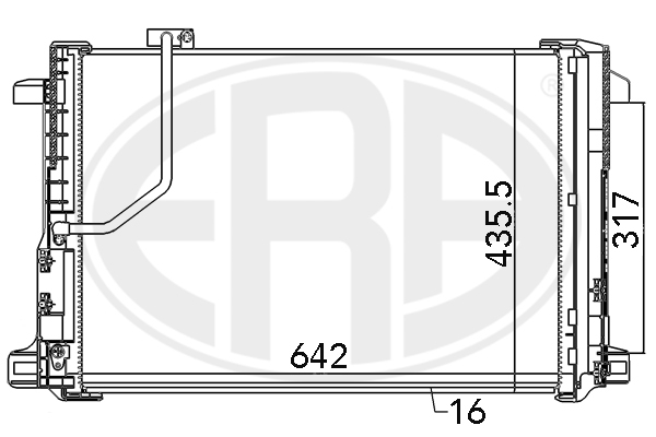Kondenzátor klimatizácie ERA