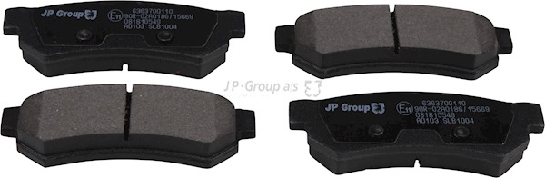 Sada brzdových platničiek kotúčovej brzdy JP Group
