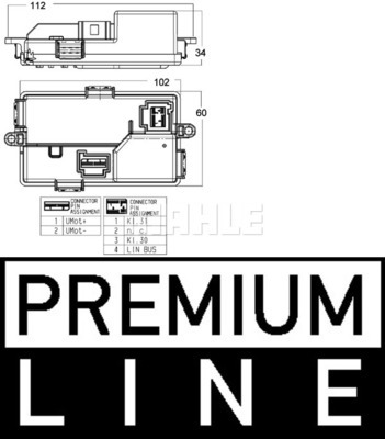 Regulator, ventilator vnutorneho priestoru MAHLE