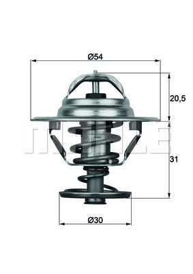 Termostat chladenia MAHLE