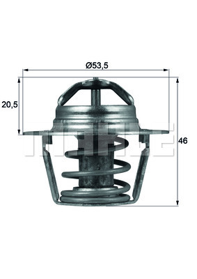 Termostat chladenia MAHLE