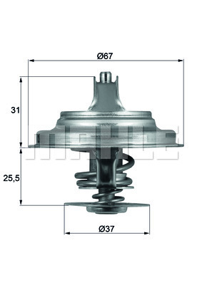 Termostat chladenia MAHLE